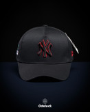 کلاه کپ اسنپ بک نیو ارا 1987 NY YANKEES مشکی ۵ پنل نمای روبرو