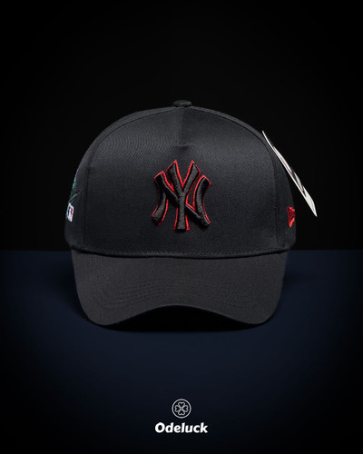 کلاه کپ اسنپ بک نیو ارا 1987 NY YANKEES مشکی ۵ پنل نمای روبرو