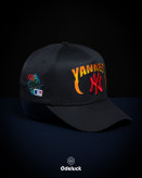 نمای نیمرخ کلاه نیو ارا NY Yankees با پچهای ساید رنگی