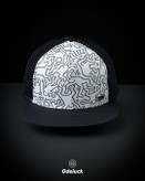 کلاه کپ پشت تور نقاب تخت Keith Haring x CHUNGLIM طرح پاپ آرت نمای روبرو