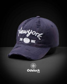 کلاه کپ کتان وینتیج زاپدار Newyork سگک فلزی | کد 173
