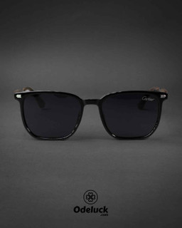 نمای کامل روبرو عینک آفتابی CARTIER فریم مشکی مدل TC4953 کد 468