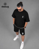 ست تیشرت شلوارک باکسی مردانه جنس ماکان باطرح گلدوزی POLO
