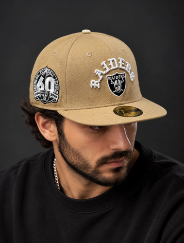 نمای تنخور کلاه بک فیت نیو ارا American Raiders 60TH گندمی (کد 186)