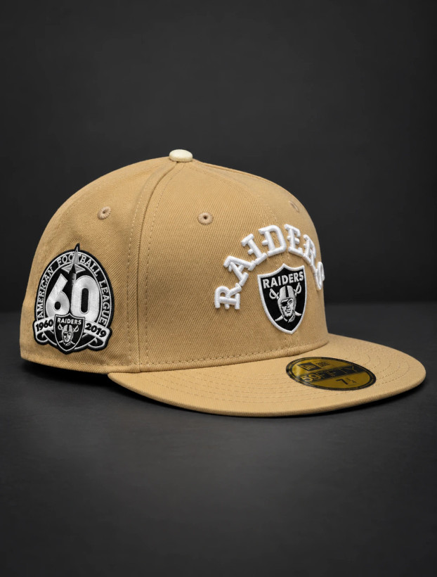 نمای سه رخ کلاه بک فیت نیو ارا American Raiders 60TH گندمی (کد 186)