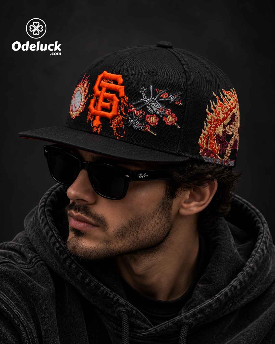 تنخور روی سر مدل مرد نمای سه رخ کلاه بک فیت نیو ارا SAN FRANCISCO GIANTS 2012 سایز ۵۷.۷ | کد 403