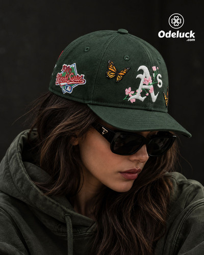 کلاه بیسبالی اسنپ بک کاستوم نیو ارا ATHLETICS BUTTERFLY سبز | کد 427