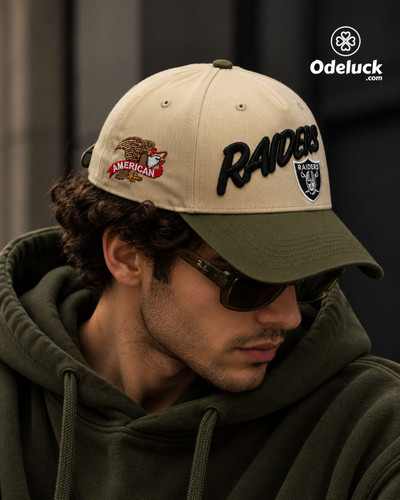 کلاه بیسبالی تاجدار اسنپ بک نیو ارا RAIDERS کرم | کد 434
