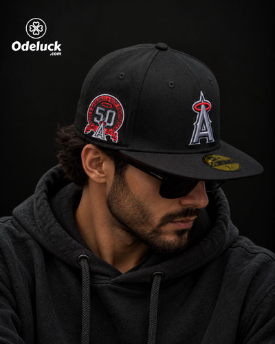 کلاه بک فیت نیو ارا LA ANGELS 50TH ANNIVERSARY مشکی سایز 57.7 | کد 171
