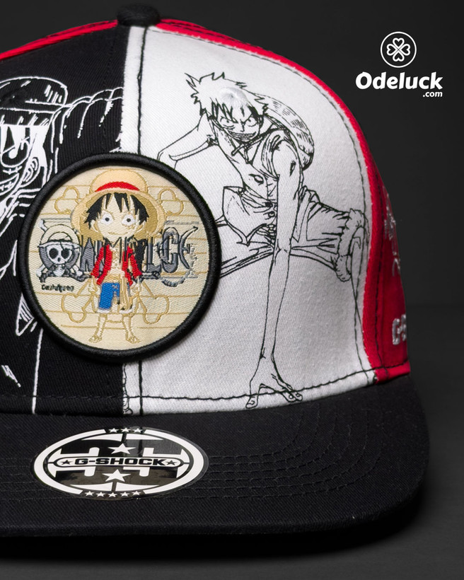 نمای نزدیک پچ شخصیت لوفی و طراحی مانگای کلاه ONE PIECE کد 495