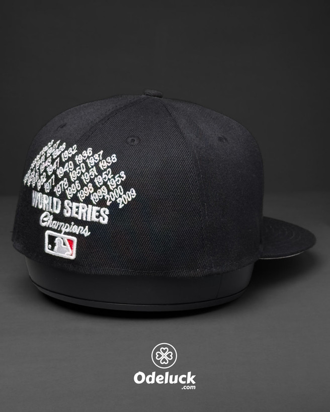 نمای پشت کلاه نیو ارا NY با گلدوزی WORLD SERIES Champions و نشان MLB کد 507