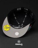 نمای داخل کلاه بکفیت 59FIFTY سایز 7 1/4 با زیره نقاب طوسی کد 508
