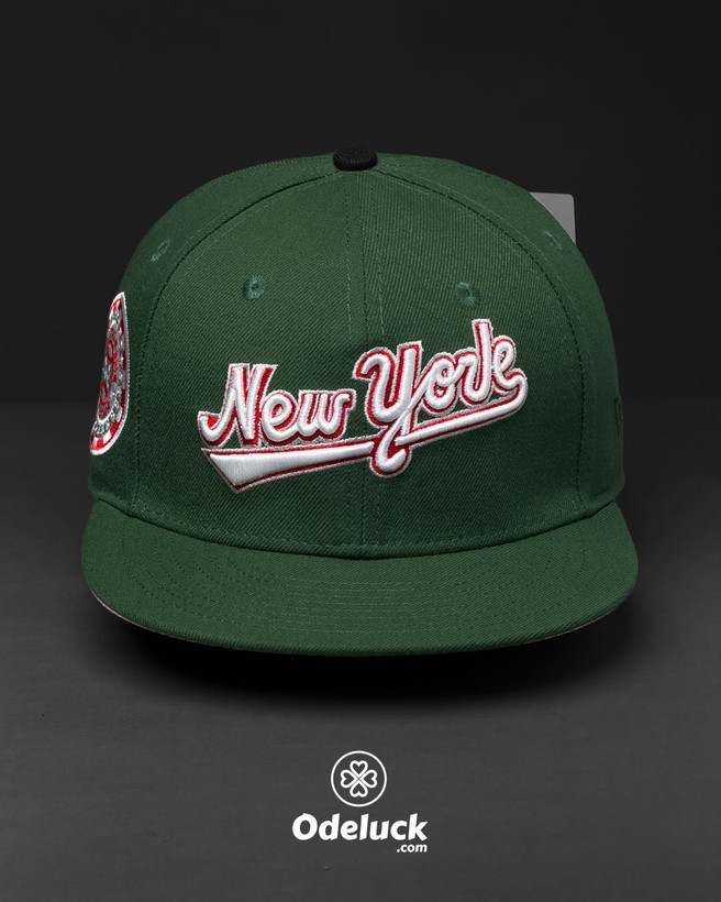 نمای روبهرو کلاه بکفیت نیو ارا NEW YORK مدل ALL STARS 1942 سبز کد 509