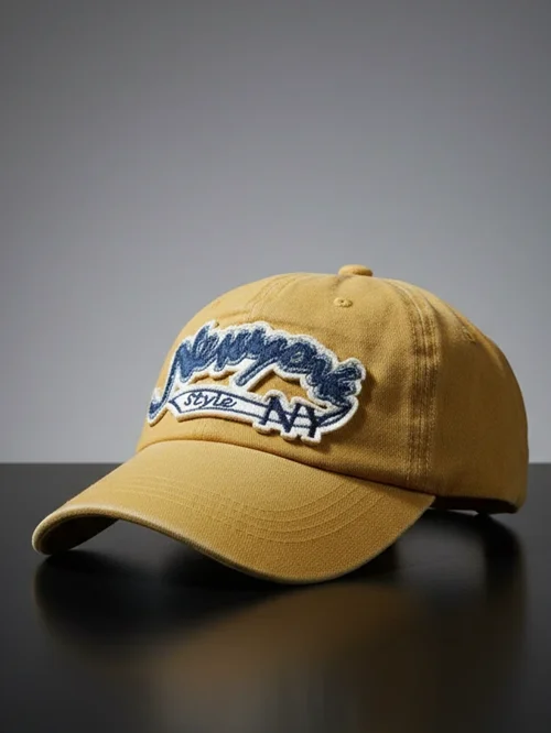 کپ کتان سنگشور Newyork مدل وینتج