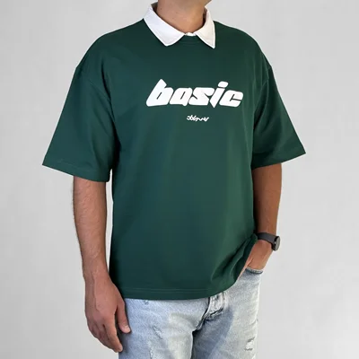 T-Shirt یقه برگردان Basic
