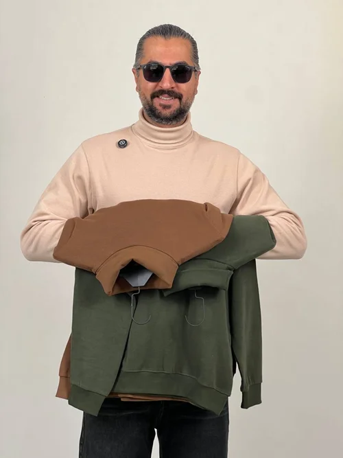 پولیور یقه اسکی مردانه سلانیک