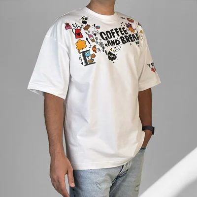 T-shirt باکسی Coffee & Bread